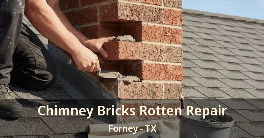 Chimney Bricks Rotten Repair Forney - TX