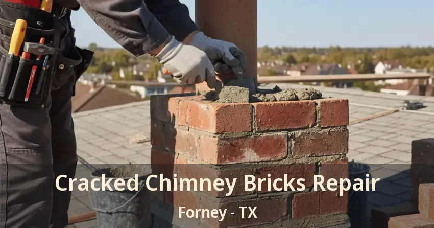 Cracked Chimney Bricks Repair Forney - TX